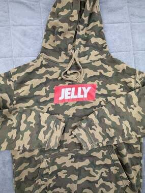 Jelly Camo Logo Hoodie Size M